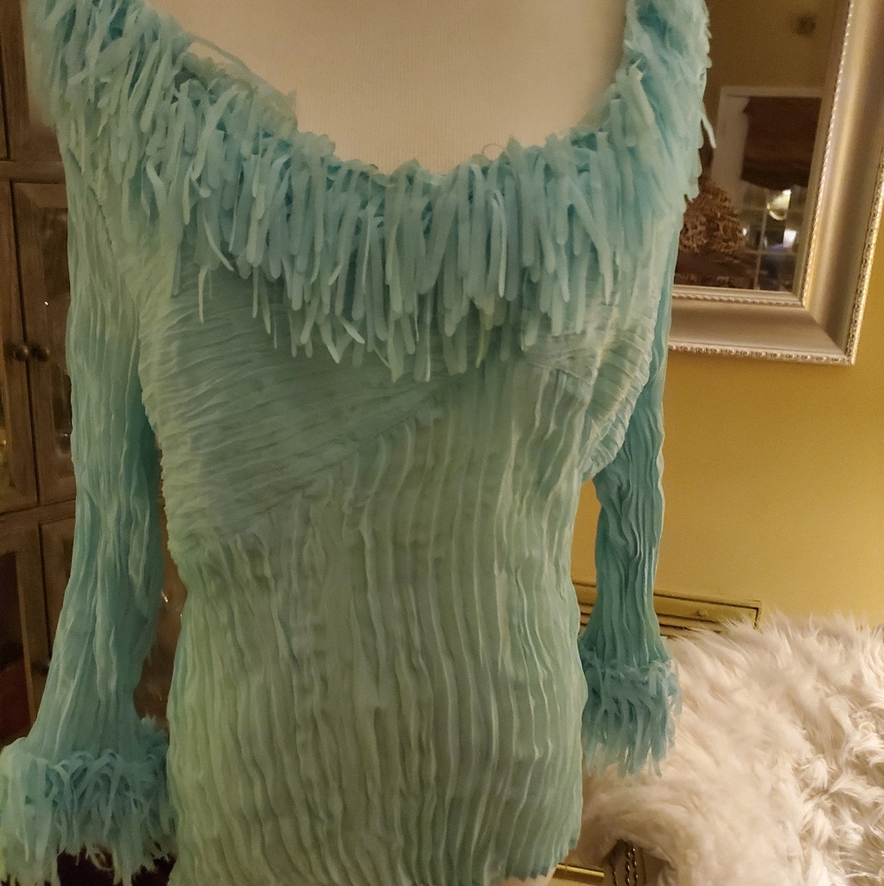 Festive Crinkle Boho top